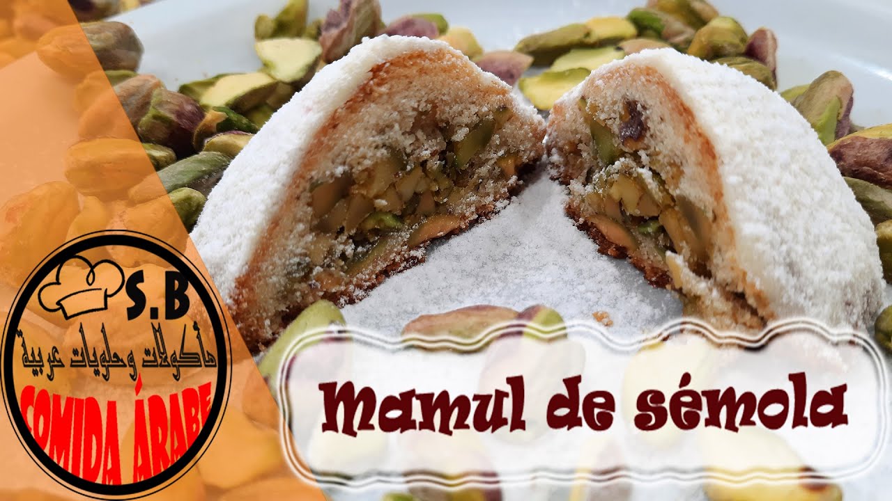 Receta Mamul de sémola con pistachos un postre árabe muy rico