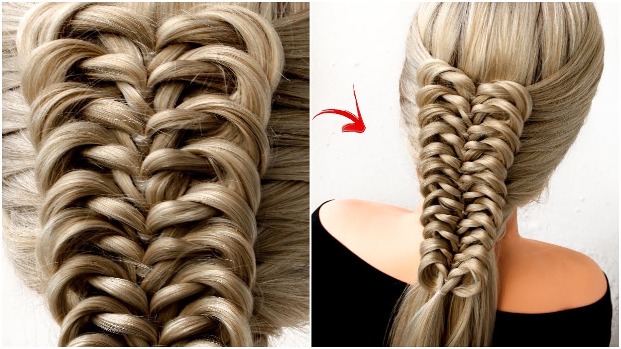 😱 NEW Easy Braid with Elastics || PARTY hairstyle || easy hairstyle || bridal hairstyle || hair
