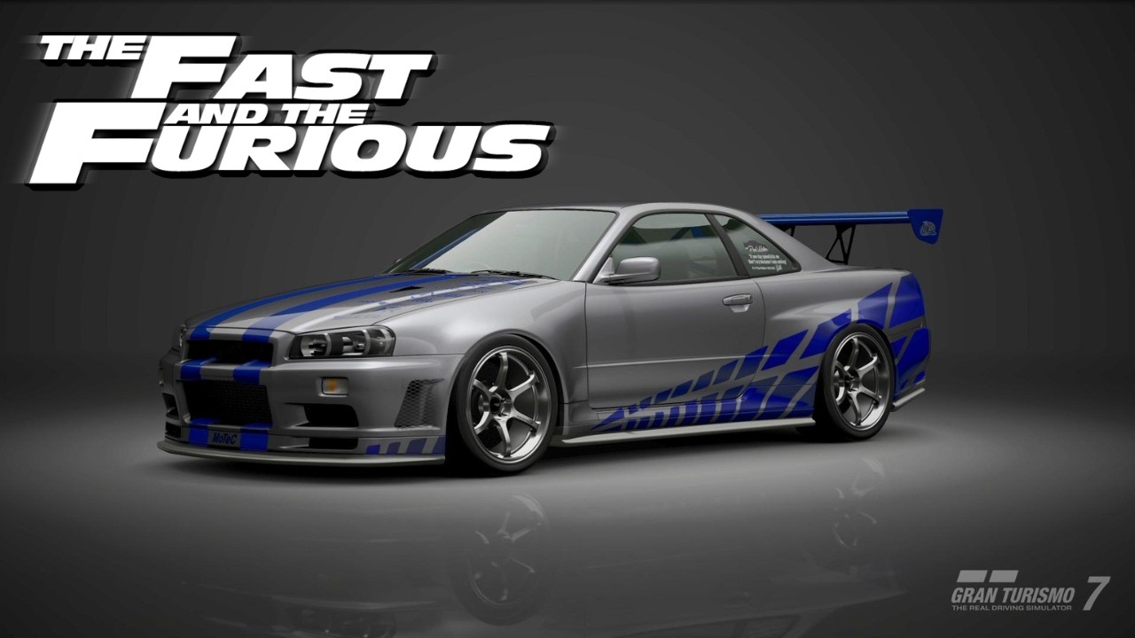 Gran Turismo 7: Skyline R34 Brian velozes e furiosos.