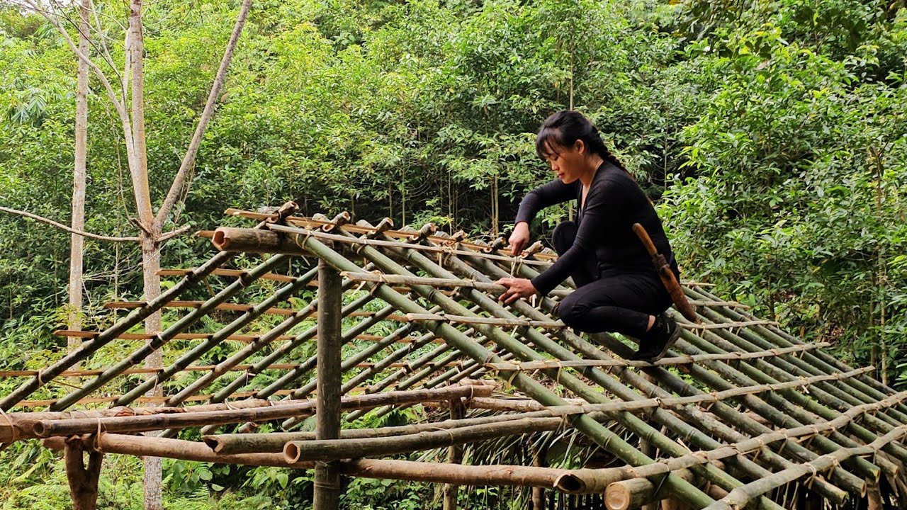 Female CEO returned to her hometown to build a bamboo house with her own hands, Ly Phuc Linh tv