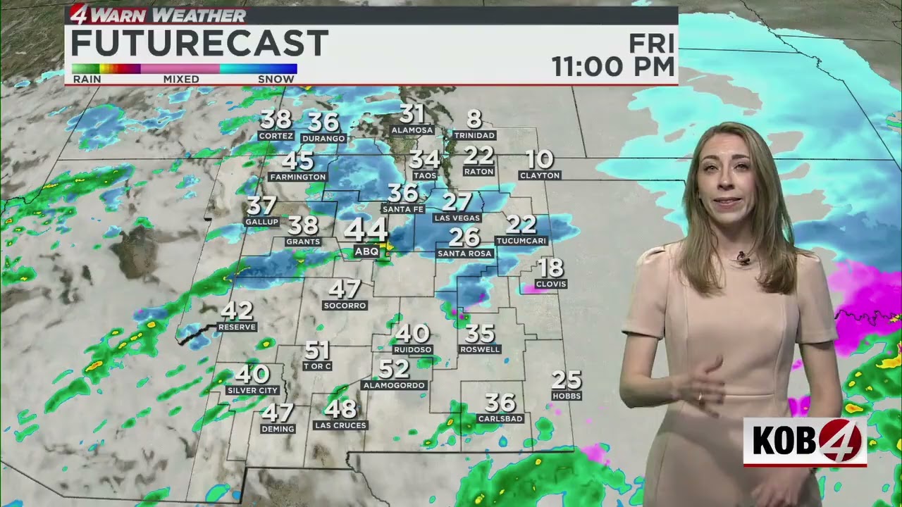 The latest look at a winter storm forecast for New Mexico