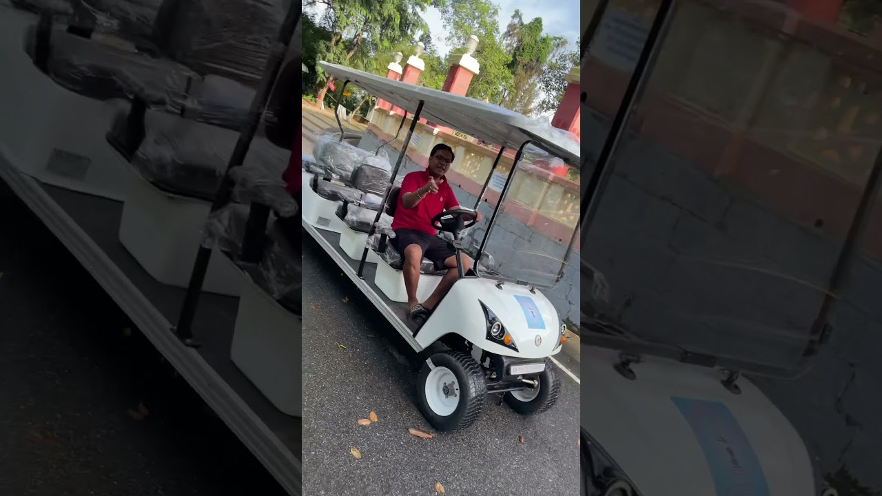 All electric Golf-cart 8 seater 🚐💨 #ElectricTransport #GreenLiving