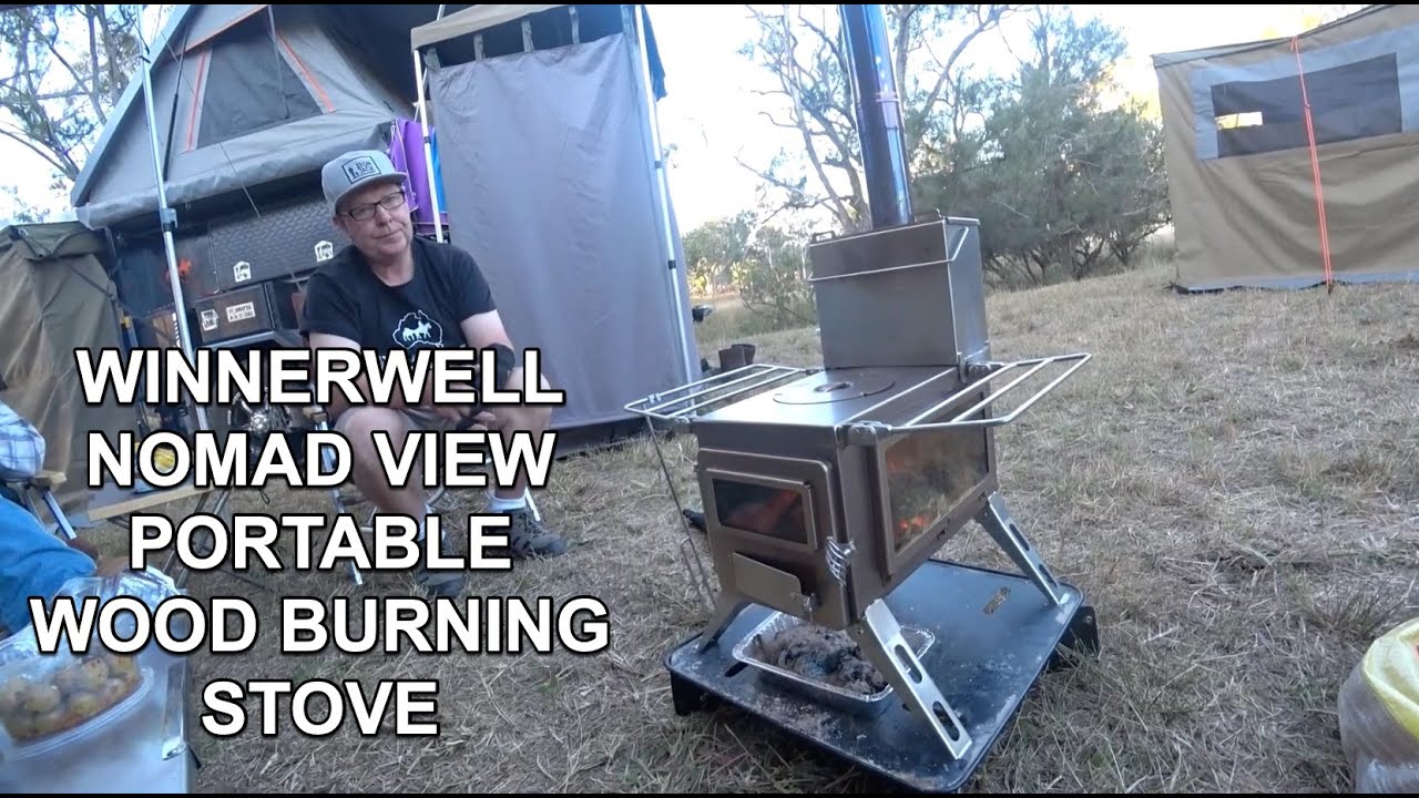 The Winnerwell Nomad view Portable Wood burning stove - from Homecamp.com.au