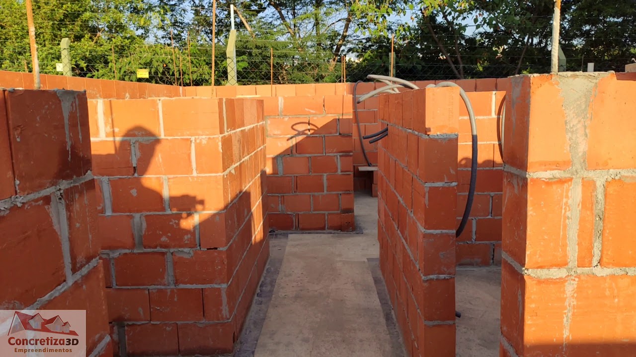 Passo a passo da construção - Casa 105 MT  - Sistema construtivo econômico limpo e sustentável