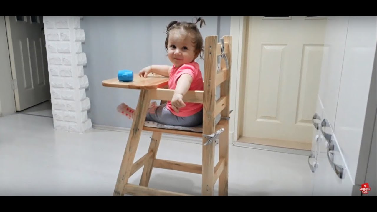 Ahşap Mama Sandalyesi Yapımı // How To Make Wooden Highchair
