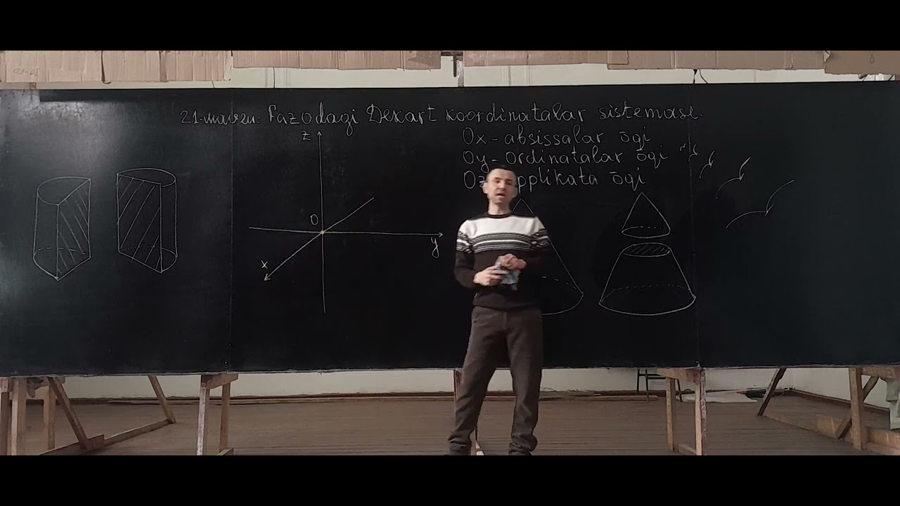 Geometriya.21-mavzu.Fazoda Dekart koordinatalar sistemasi
