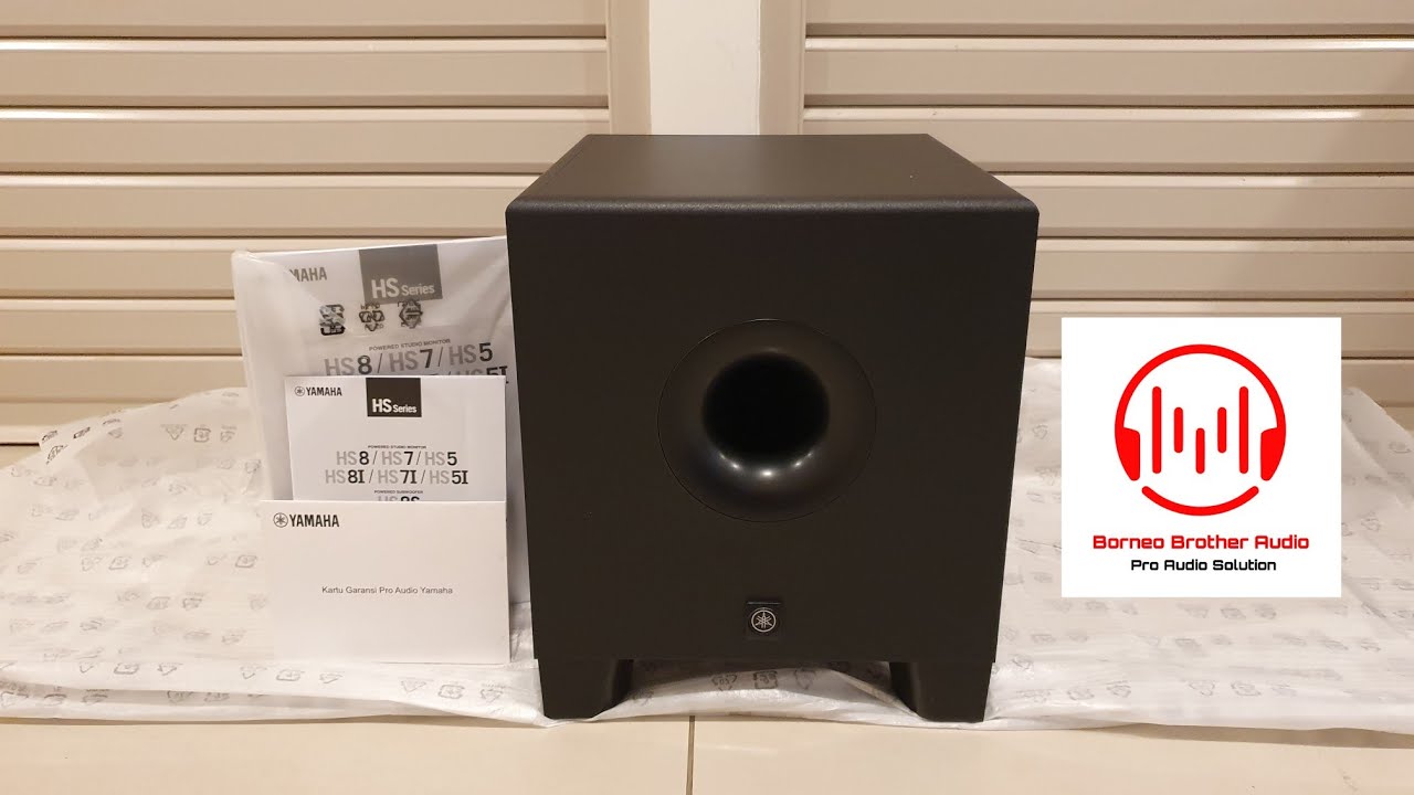 Yamaha HS8S , Subwoofer Aktif Studio dengan frequensi rendah yang dalam 👍🏻👍🏻 
