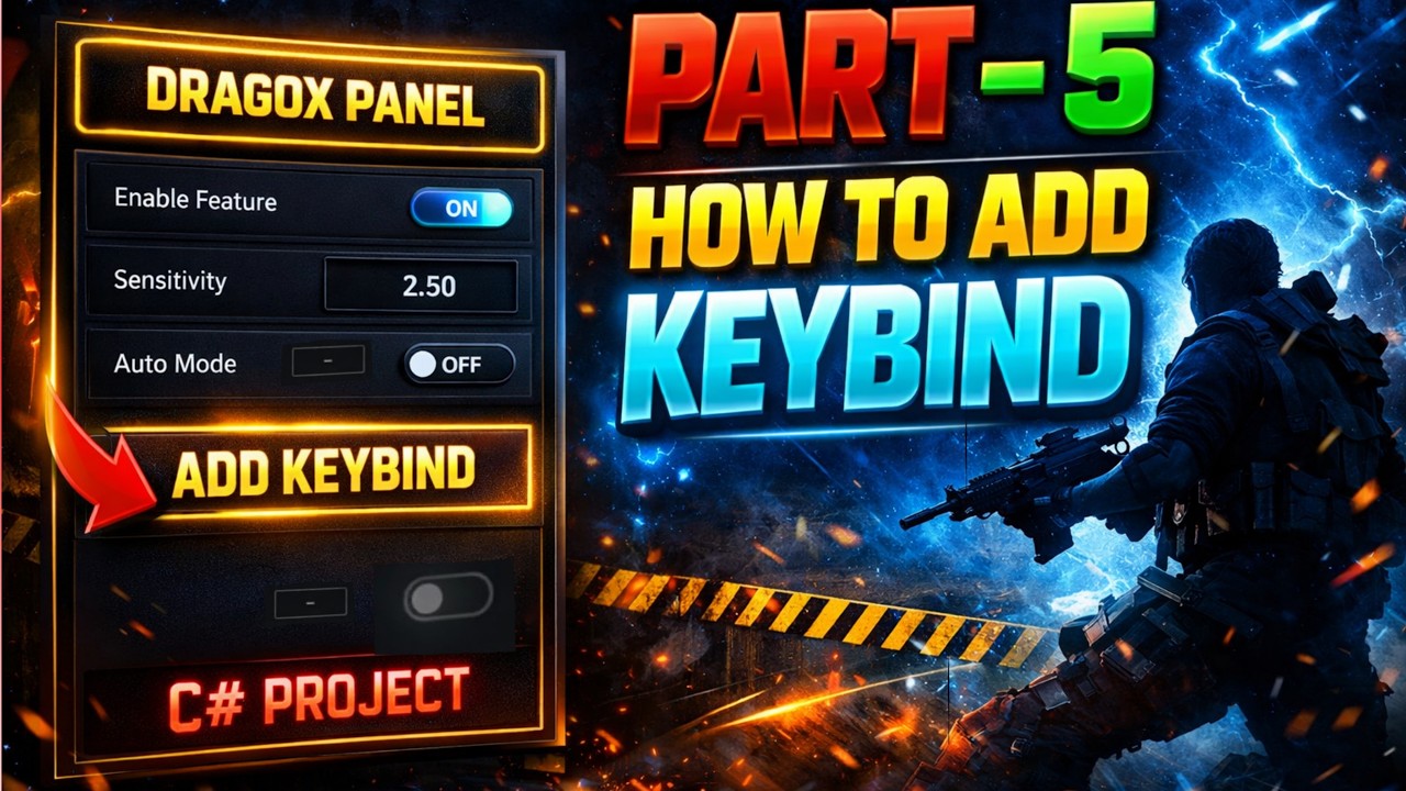 HOW TO ADD KEYBIND IN PANEL(PART 5) |FULL BANGLA Tutorial | DRAGO X PANEL