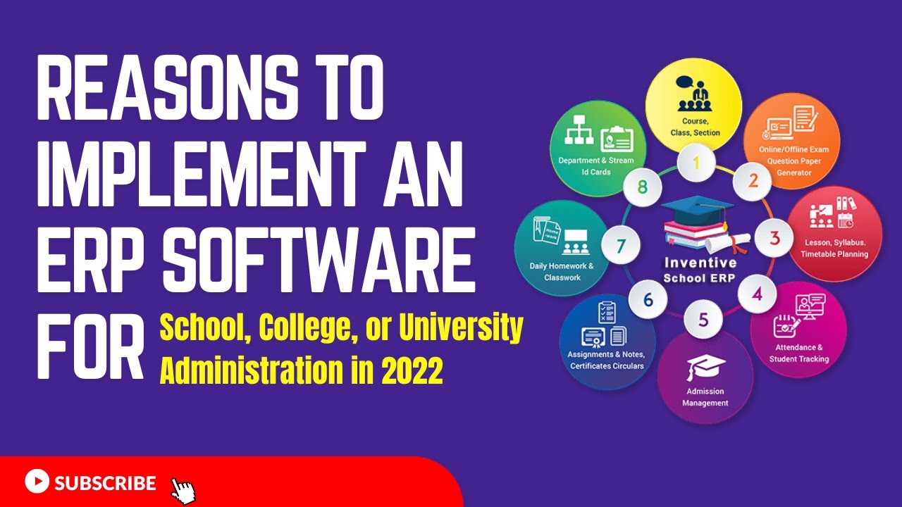5 Reasons to implement An ERP Software for School, College, or University Administration in 2022