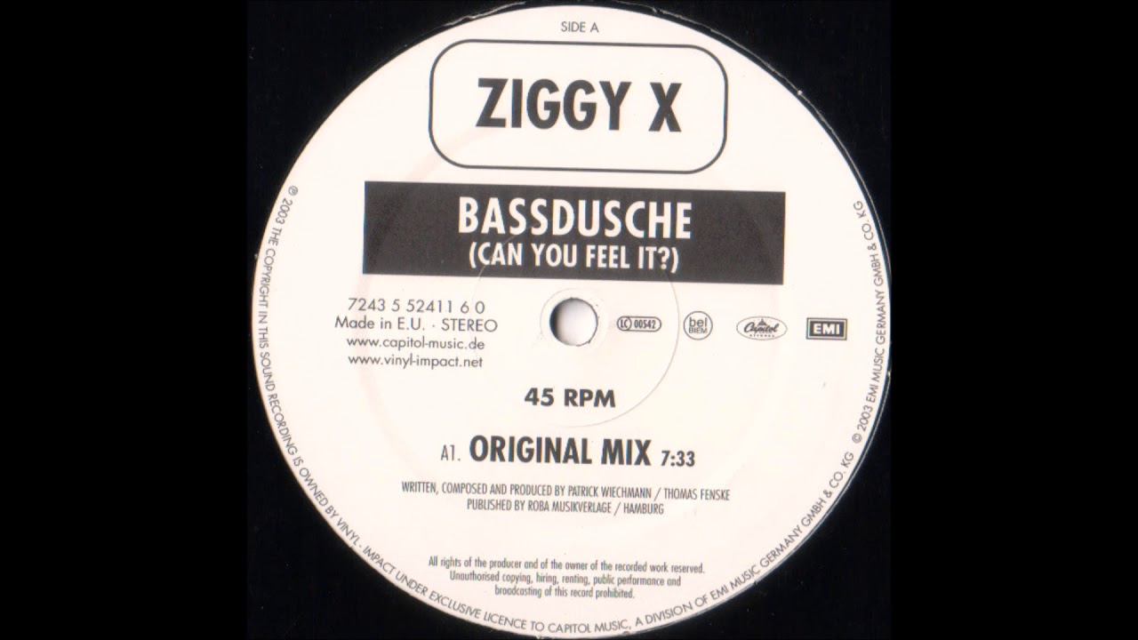 Ziggy X - Bassdusche (Can You Feel It) (Original Mix) -2003-