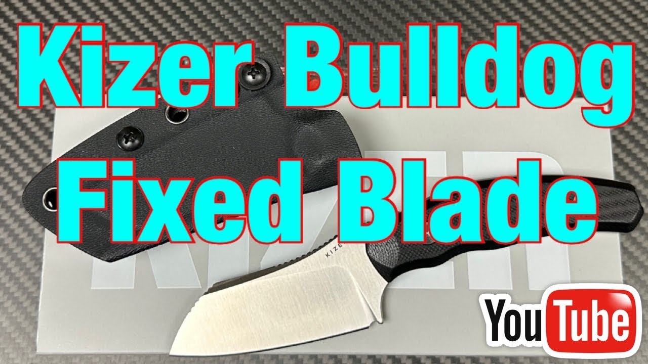 Kizer Bulldog Fixed Blade Knife O.Sho Design 