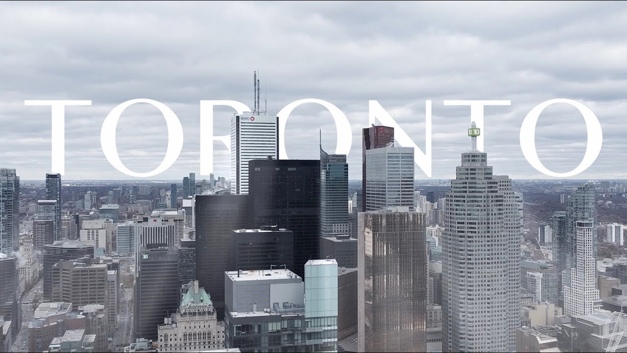 Magical Seasons | DJI Drone Mini 2 | Toronto Canada | Downtown Skyline 2022 Aerial City View 4K