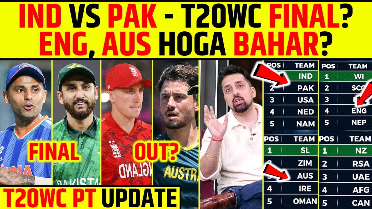 INDIA VS PAKISTAN T20 WC FINAL? ENG & AUS HOGA BAHAR! POINTS TABLE UPDATE #t20worldcup2026 #indvspak