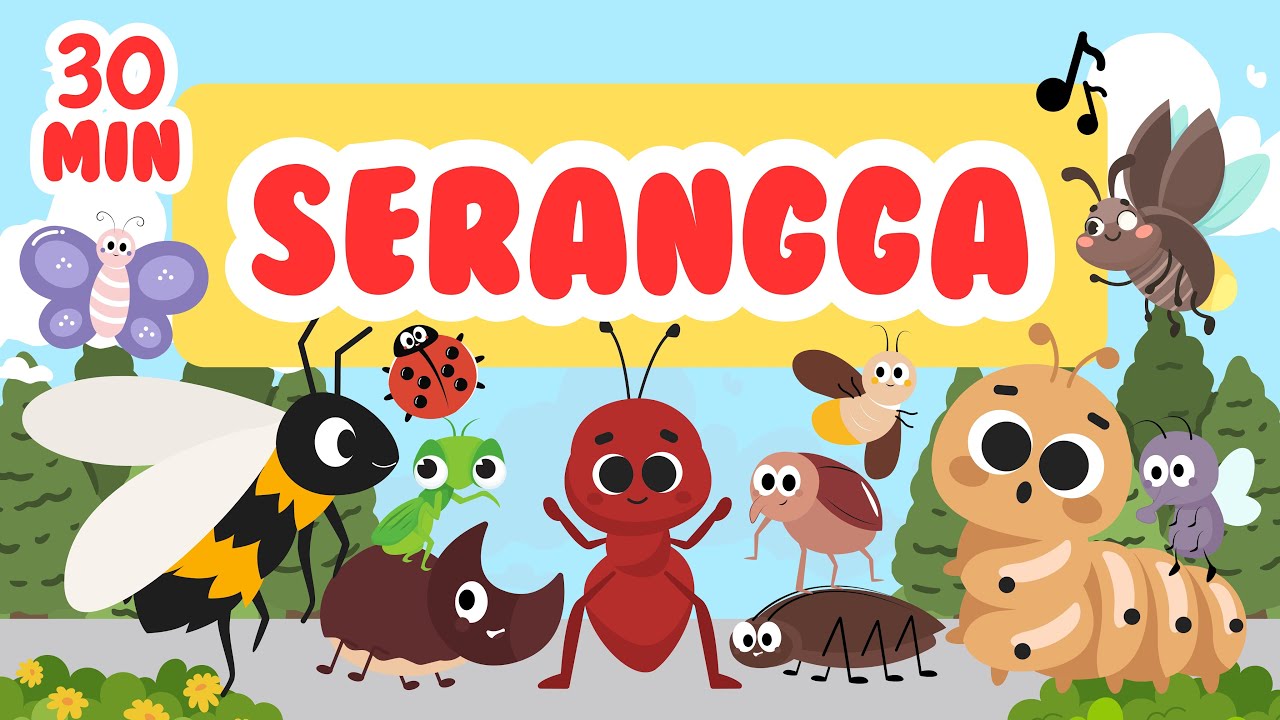 SERU LOH! AYO BELAJAR MENGENAL NAMA-NAMA SERANGGA UNTUK ANAK-ANAK | For Kids!