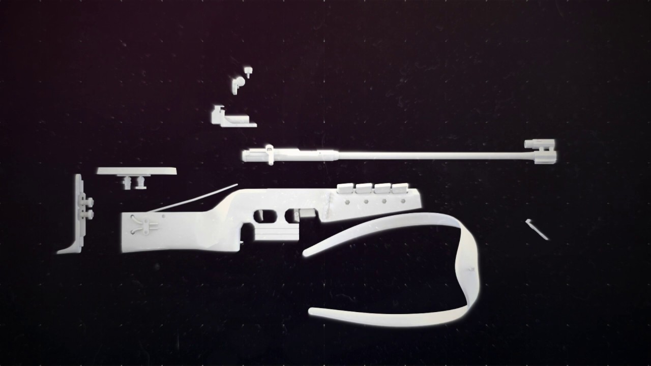 Biathlon WM Pfad / Biathlon Gewehr Aufbau Animation