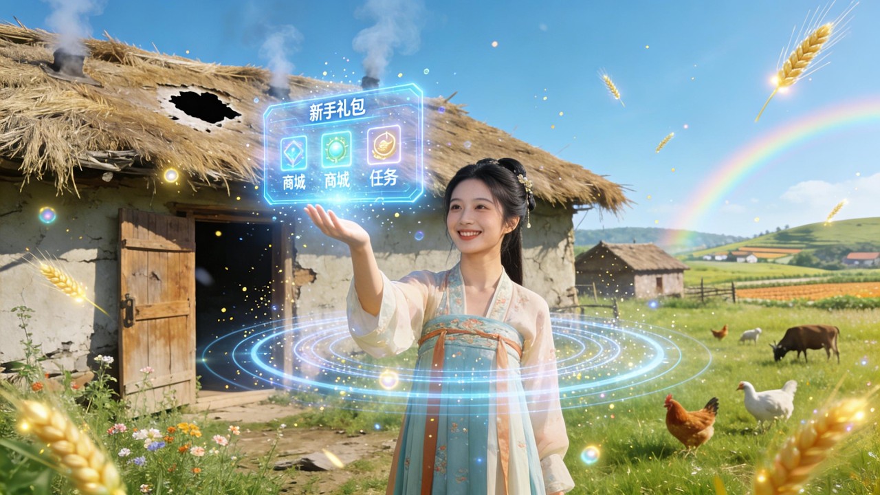 我穿成異世農女，家窮到老鼠路過都哭了！幸好綁定致富系統！