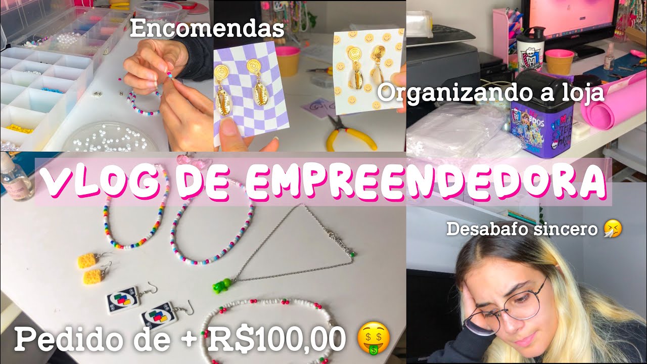 Uma tarde comigo✨ • reposição na loja, fazendo miçangas, embalando pedidos + desabafo