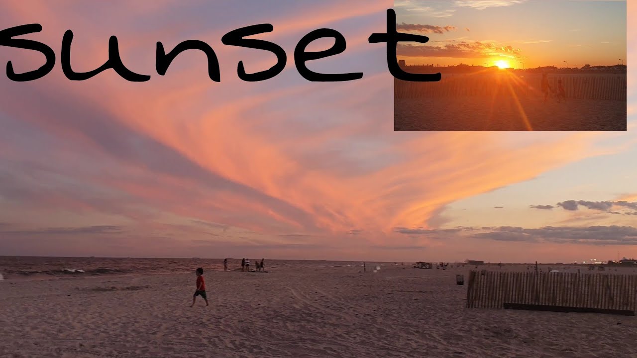 Sunset In Jones Beach / Family bonding with sunset  view /#sunset_captures #jonesbeach