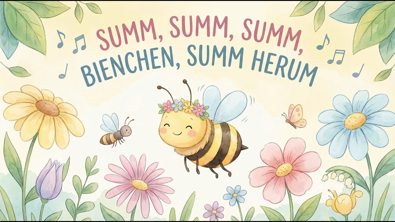🎶Kinderlieder Hop Hop🎶 – 🐝🌼 Summ, summ, summ, Bienchen, summ herum 🌼🐝 | Kinderlied deutsch
