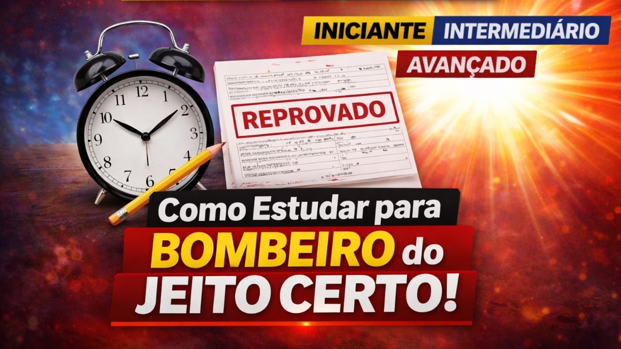 INICIANTE, INTERMEDIÁRIO ou AVANÇADO? | Como Estudar para Bombeiro do JEITO CERTO