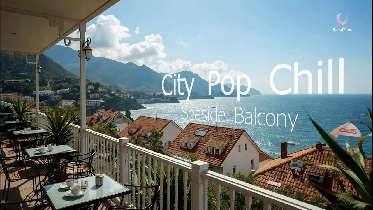 Seaside Balcony Café ☕ City Pop Chill Mix | 1 Hour K-Pop Girl Group Vibes