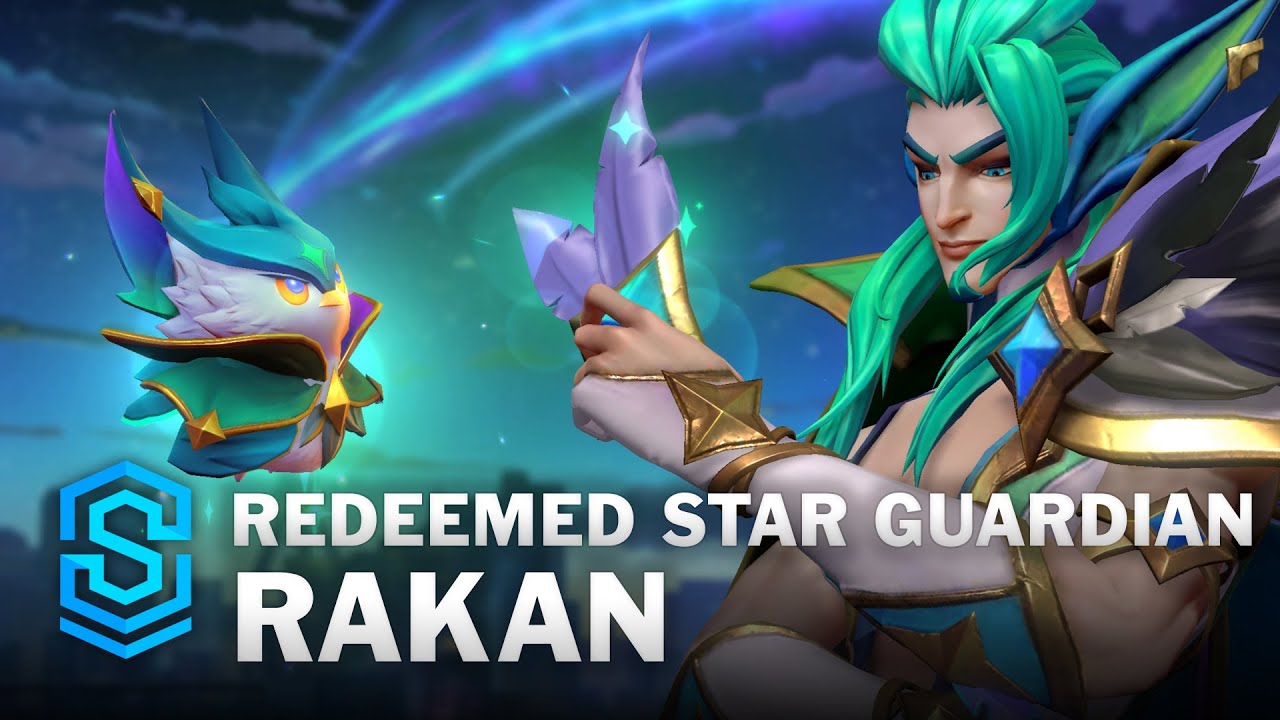 Redeemed Star Guardian Rakan Wild Rift Skin Spotlight