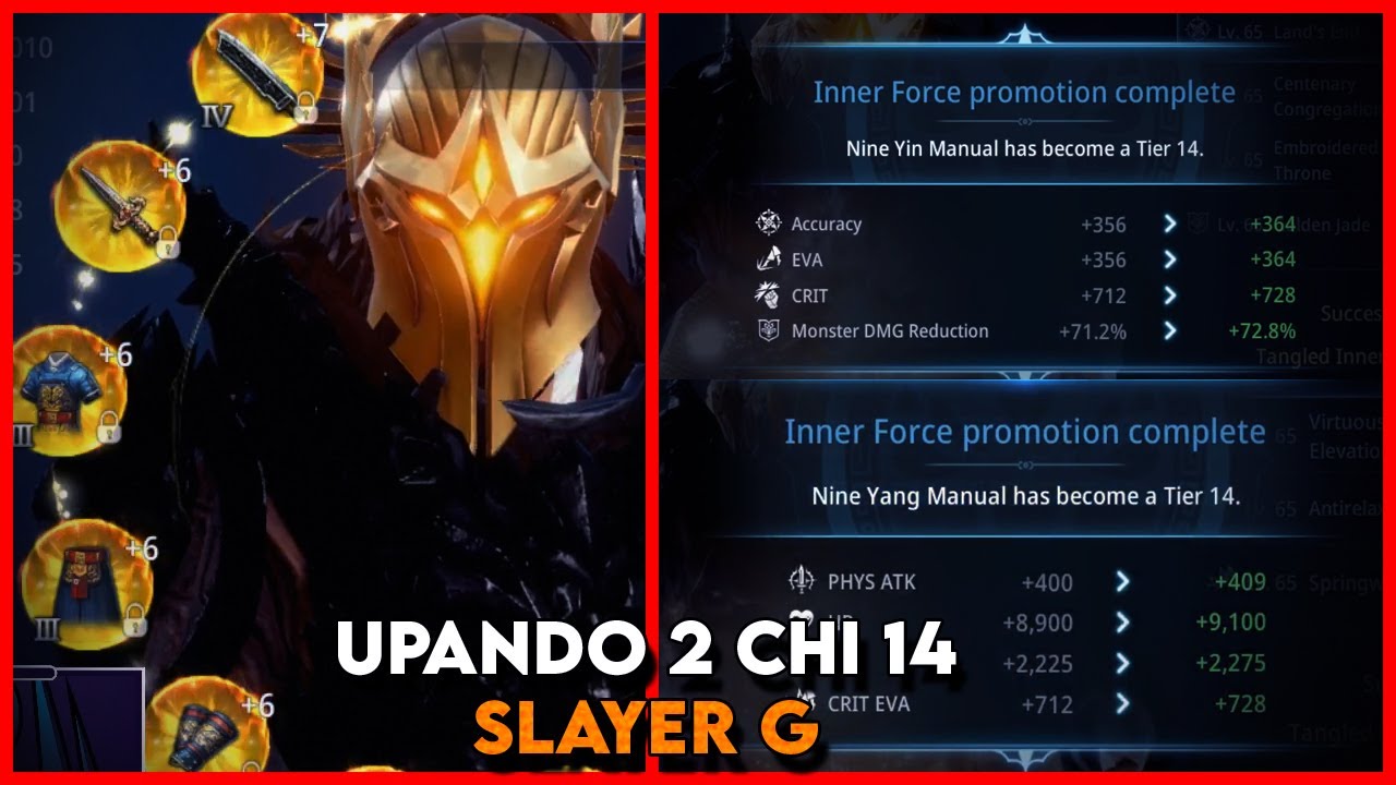 SLAYER G UPANDO MAIS 2 CHI PRO 14, WARRIOR 308K - MIR4
