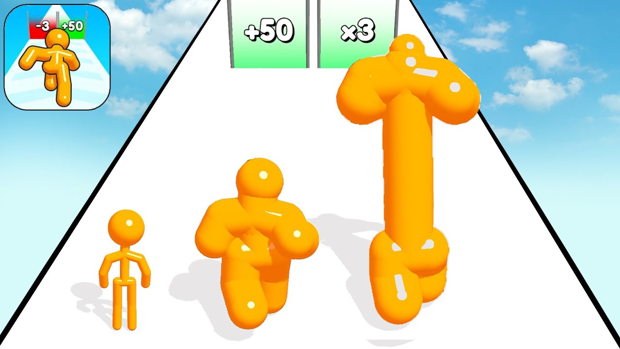 Satisfying Mobile Games Tall Man Run Top Free Gameplay Walkthrough Funny Race Update Max Skills