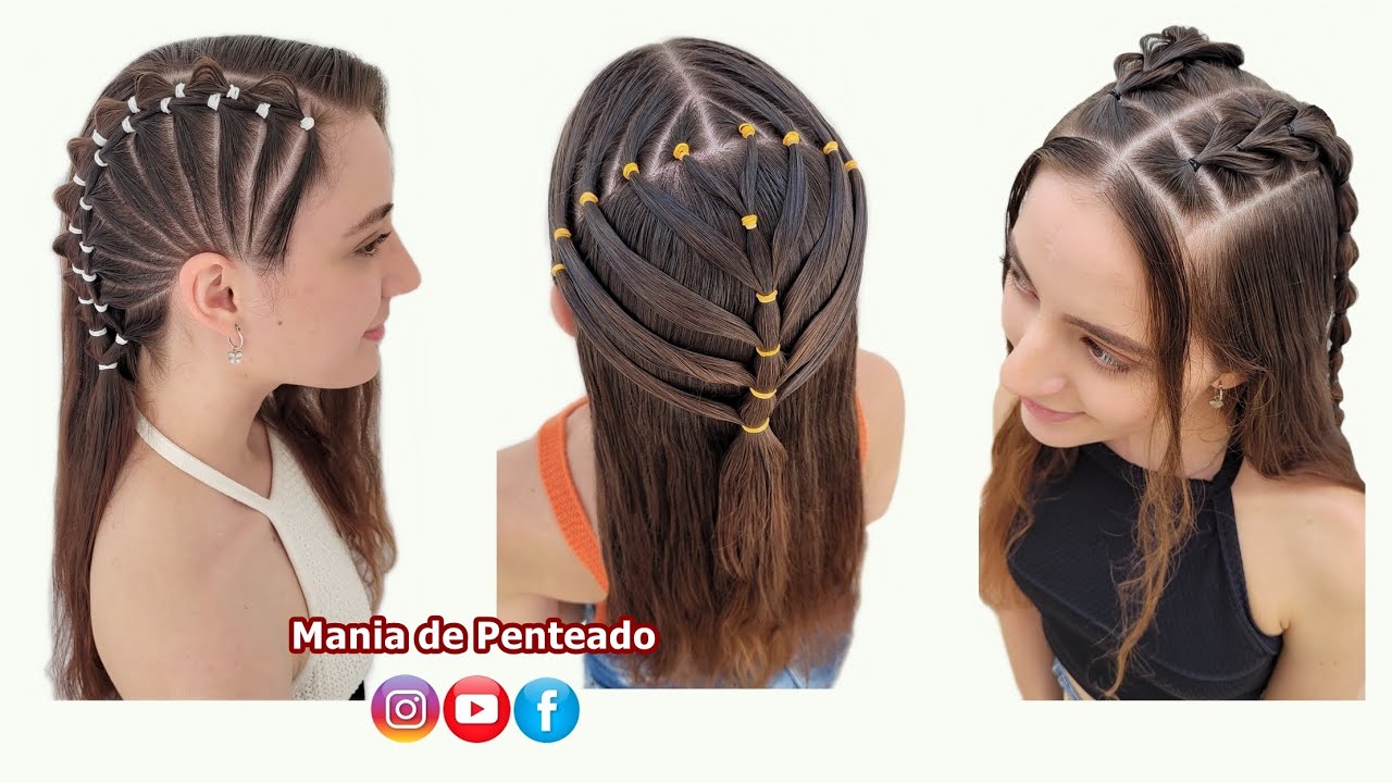 Lindos Penteados para Meninas de Todas as Idades 💗 | Beautiful Hairstyles for Girls of All Ages 🥰💕
