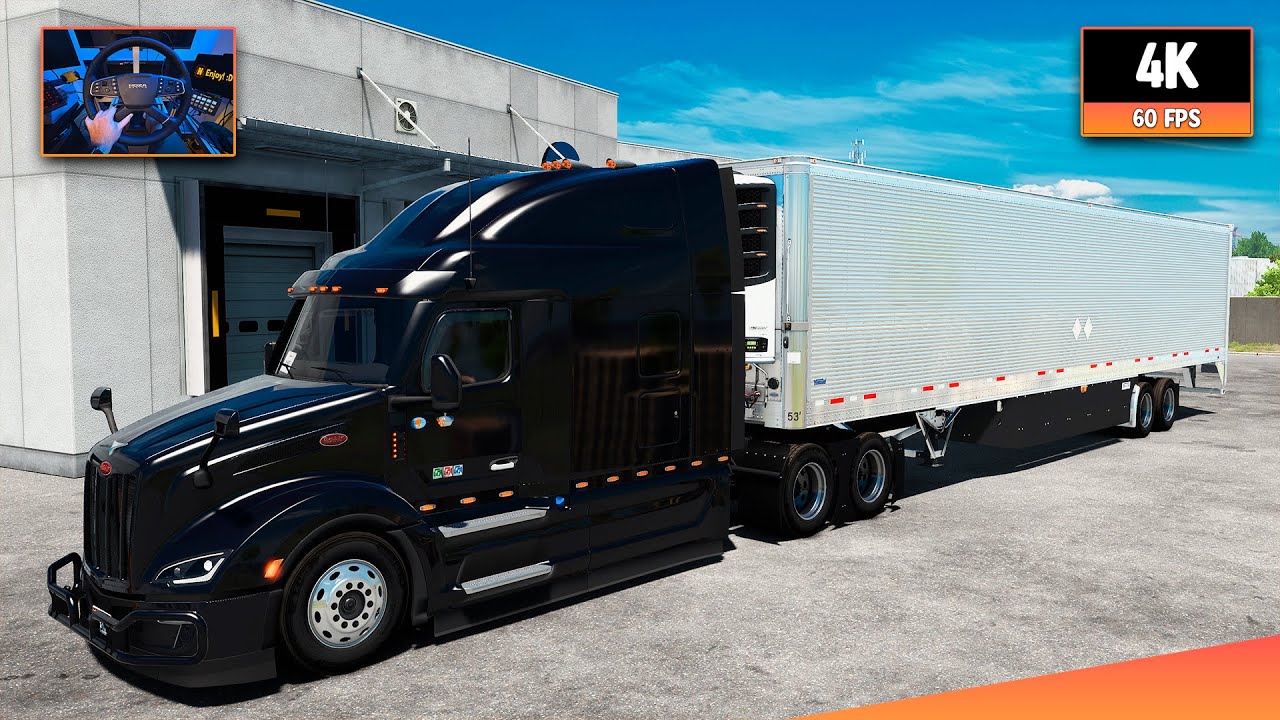 Peterbilt 579 + Cummins X15 | Davenport - St. Louis | ATS 1.56 4K Gameplay + Wheel Cam