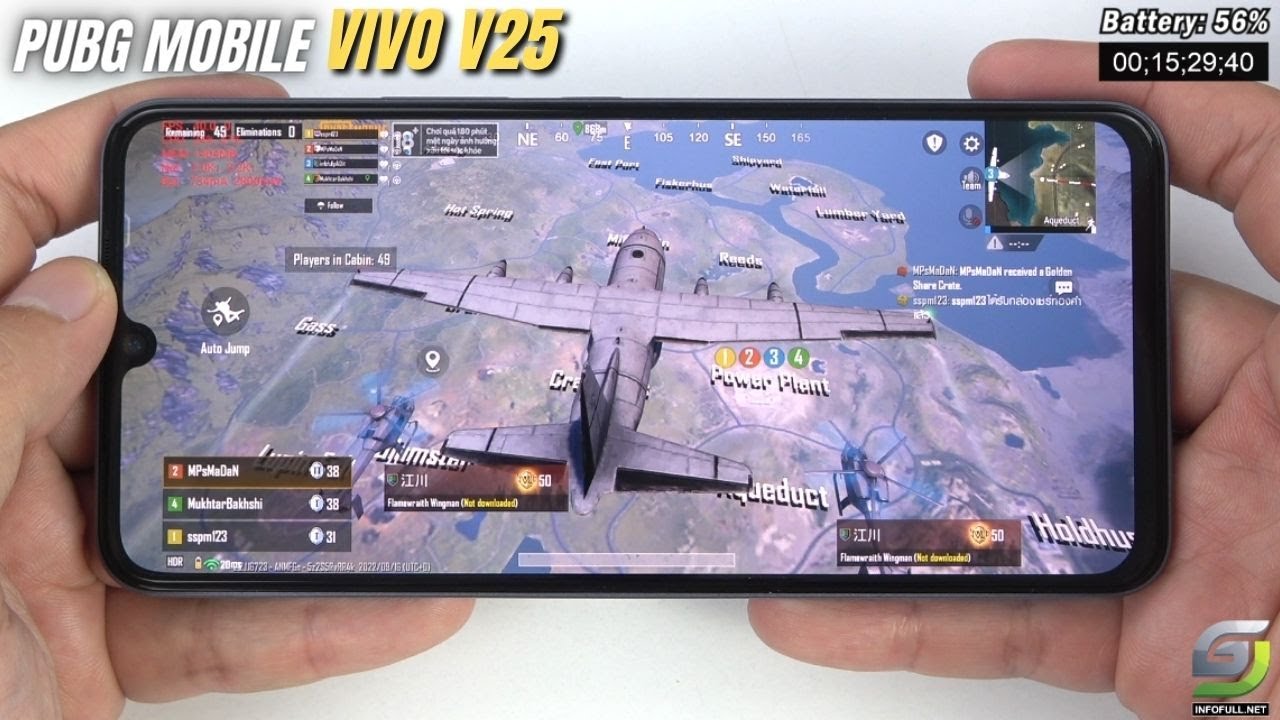 Vivo V25 test game PUBG Mobile | Dimensity 900