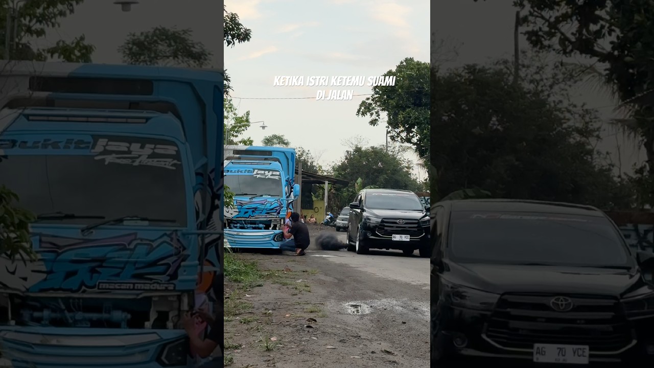 Detik detik istri kasih suami cumi cumi darat di jalan 🦑💨