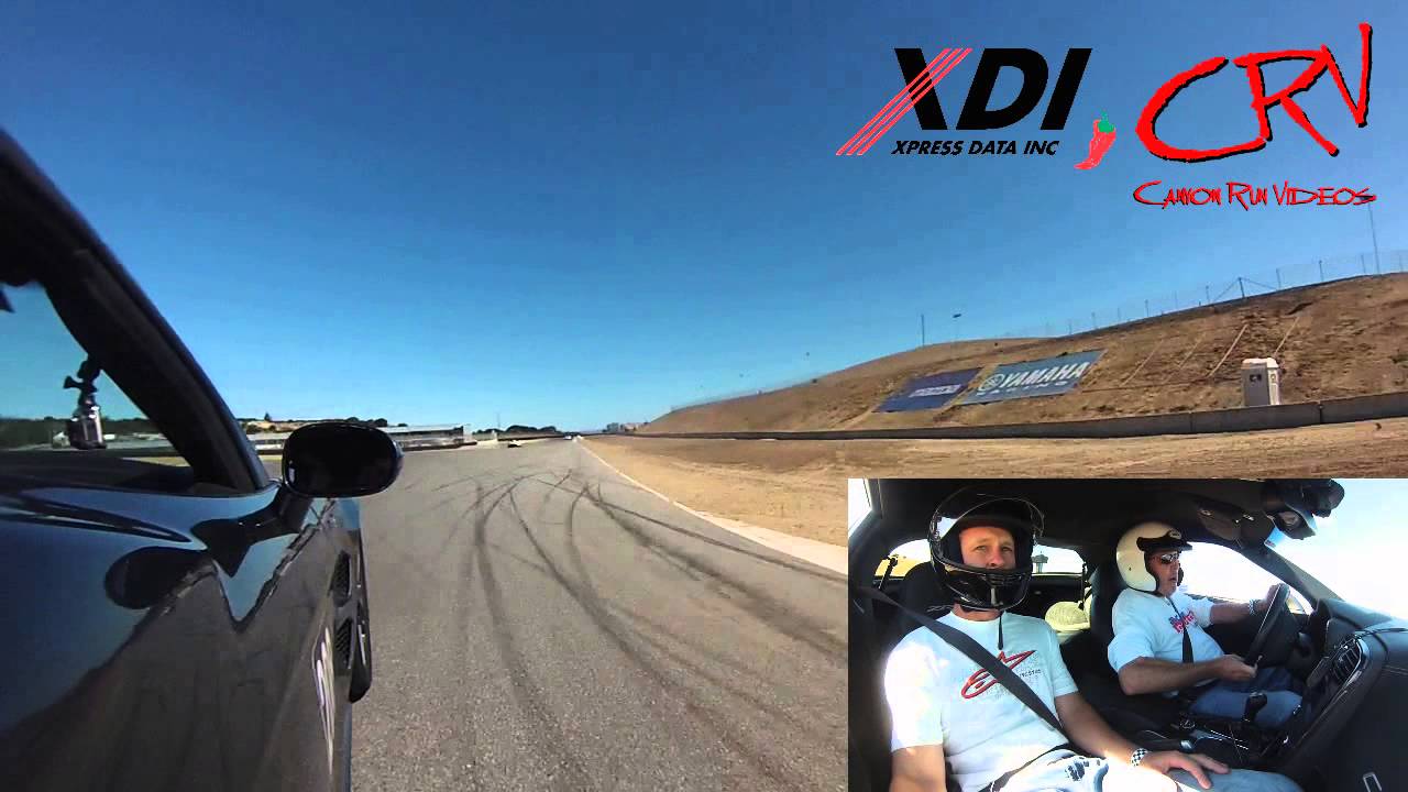 Mike Cooper racing his Corvette ZR1 with Co-Pilot Bret Hatzenbuhler at MAZDA Raceway Laguna Seca