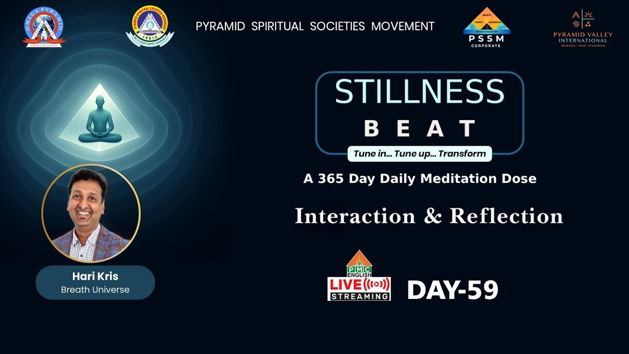 🔴LIVE: Day-59: Interaction & Reflection with Hari Kris on Stillness BEAT | PMC English