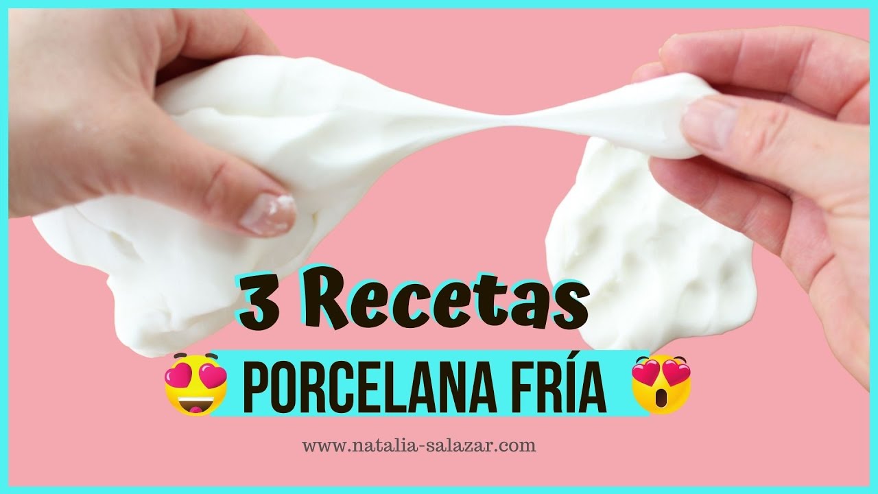 😍 3 Recetas para hacer PORCELANA FRÍA casera| Natalia Salazar