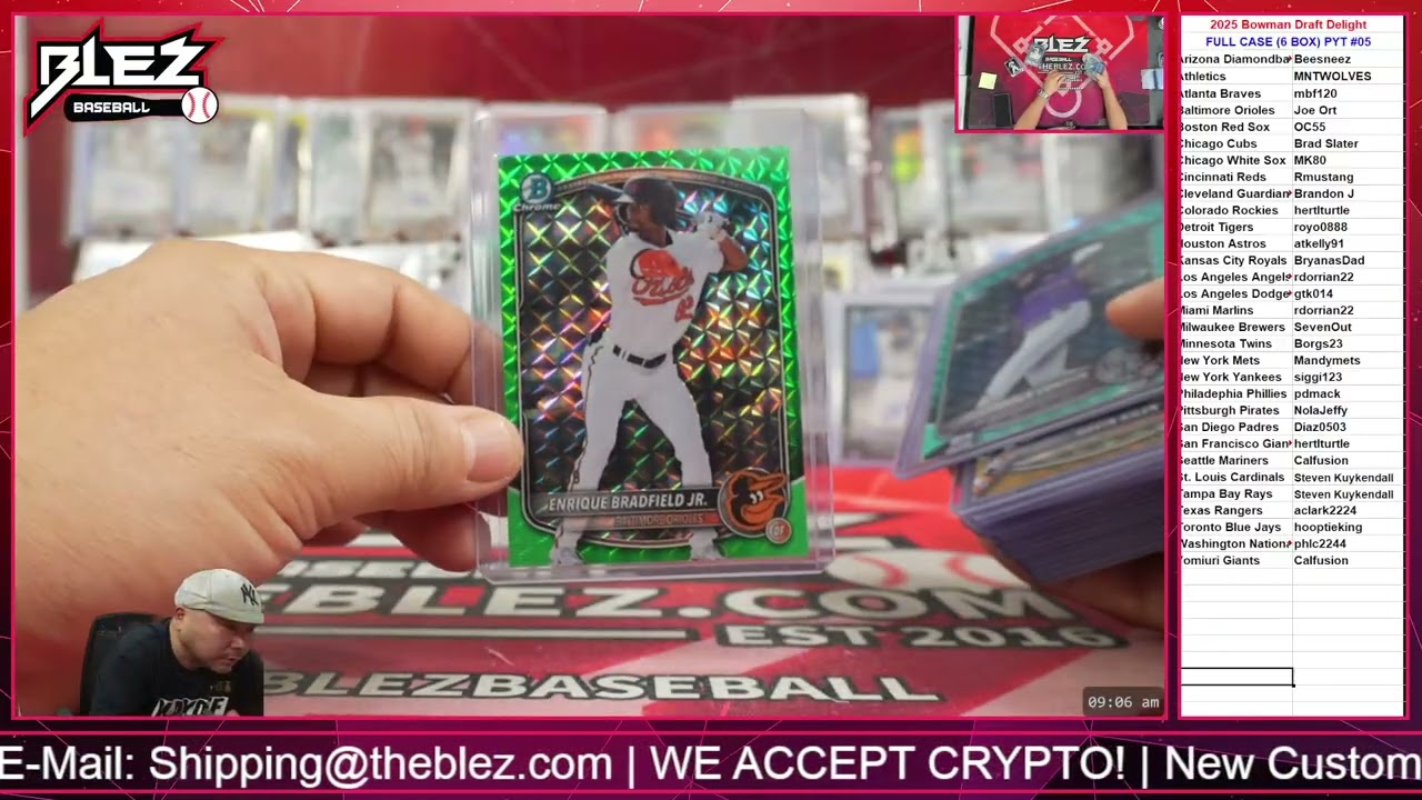 2025 Bowman Draft Delight Full Case Break #5 Pick Your Team