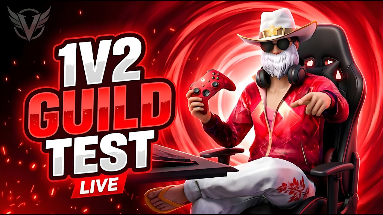 Free Fire LIVE 🔥 1v2 Guild Test Challenge | Indian Players Join Fast 🇮🇳 | REVENTZ XD