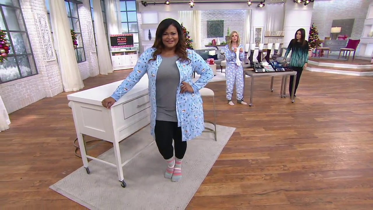 MUK LUKS Microfiber Boot Socks Set of 5 on QVC