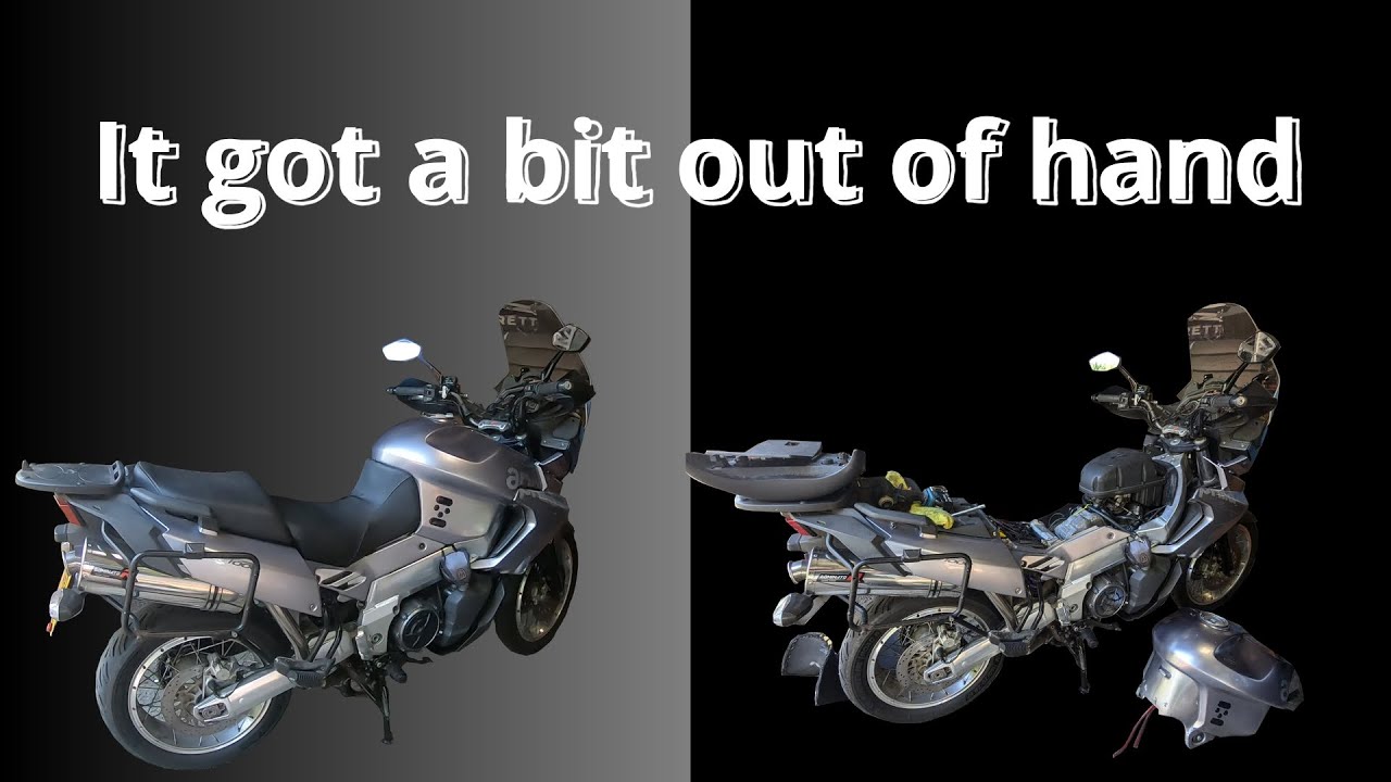 Getting my Aprilia Caponord road trip ready!