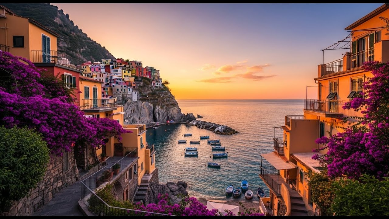 Relaxing Italian Evening Music 🎶 Soft Golden Mediterranean Mood