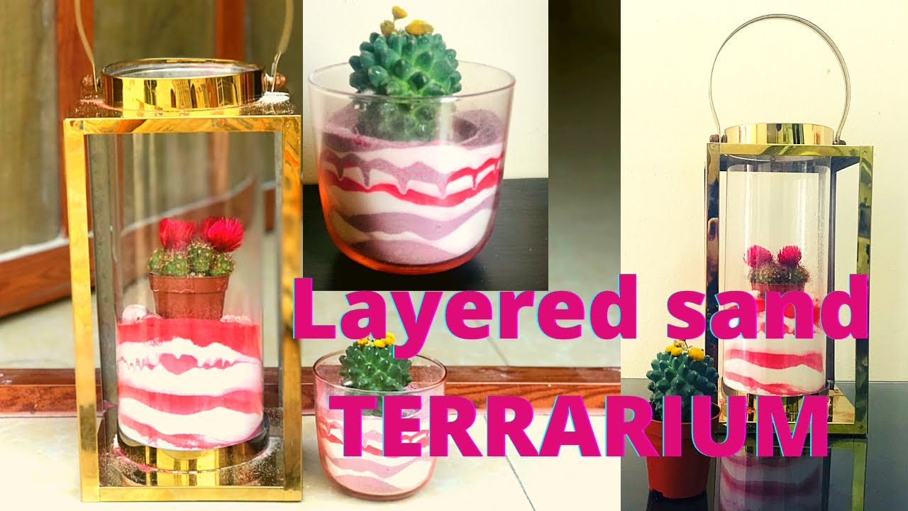 Amazing layered sand terrarium/DIY sand craft terrarium