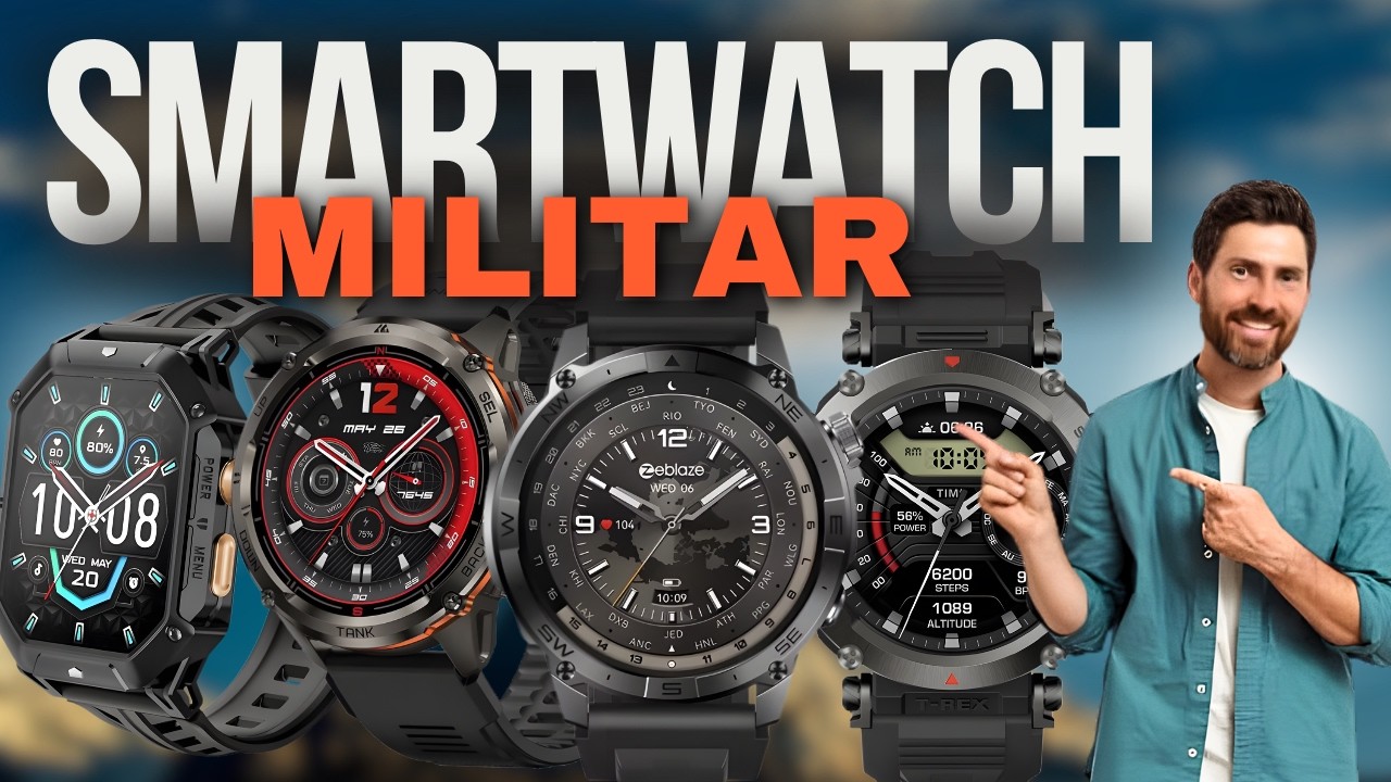 Smartwatch Estilo Militar Com &Oacute;timo Custo-Benef&iacute;cio 2025 - TOP 6 Modelos