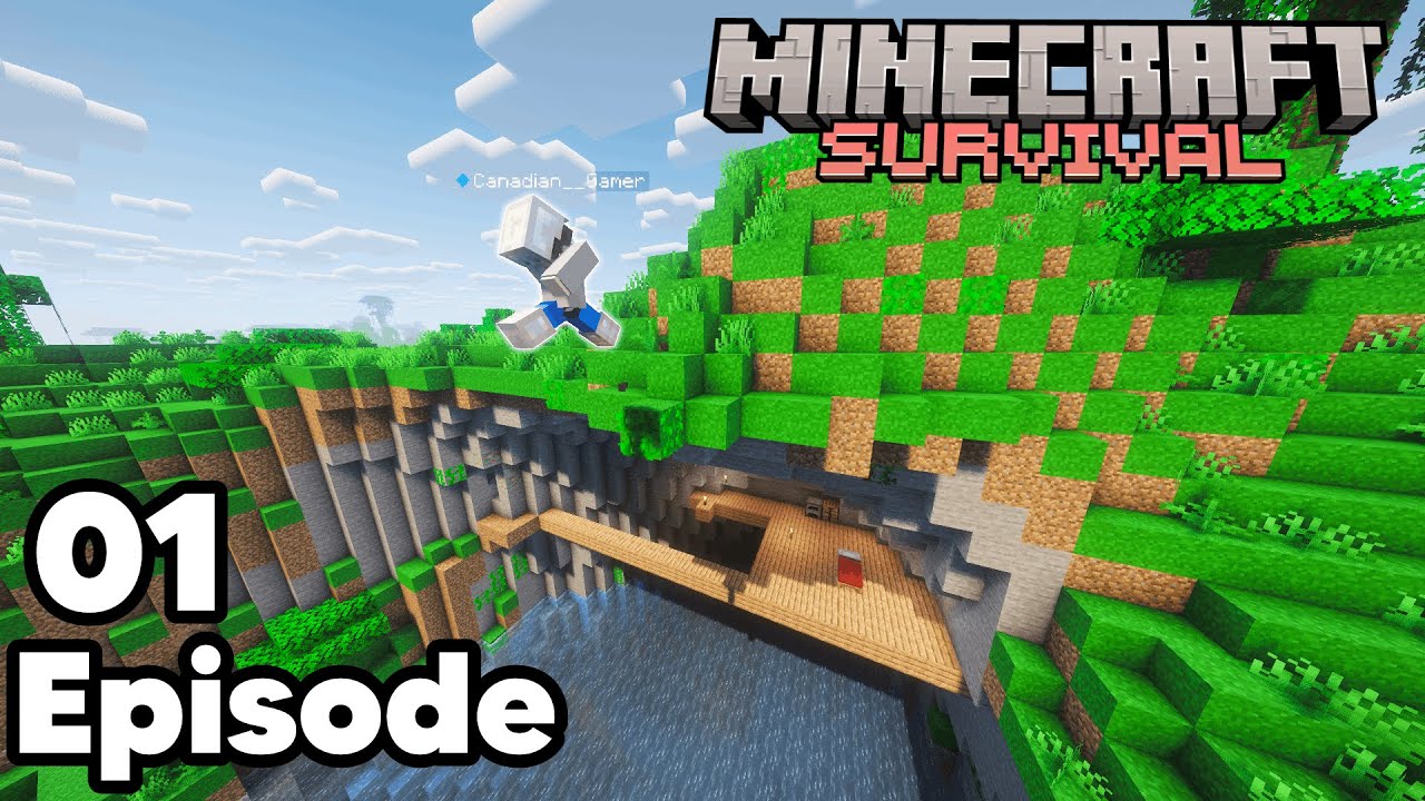 Minecraft Survival Let's Play: Slow start | Ep 01|