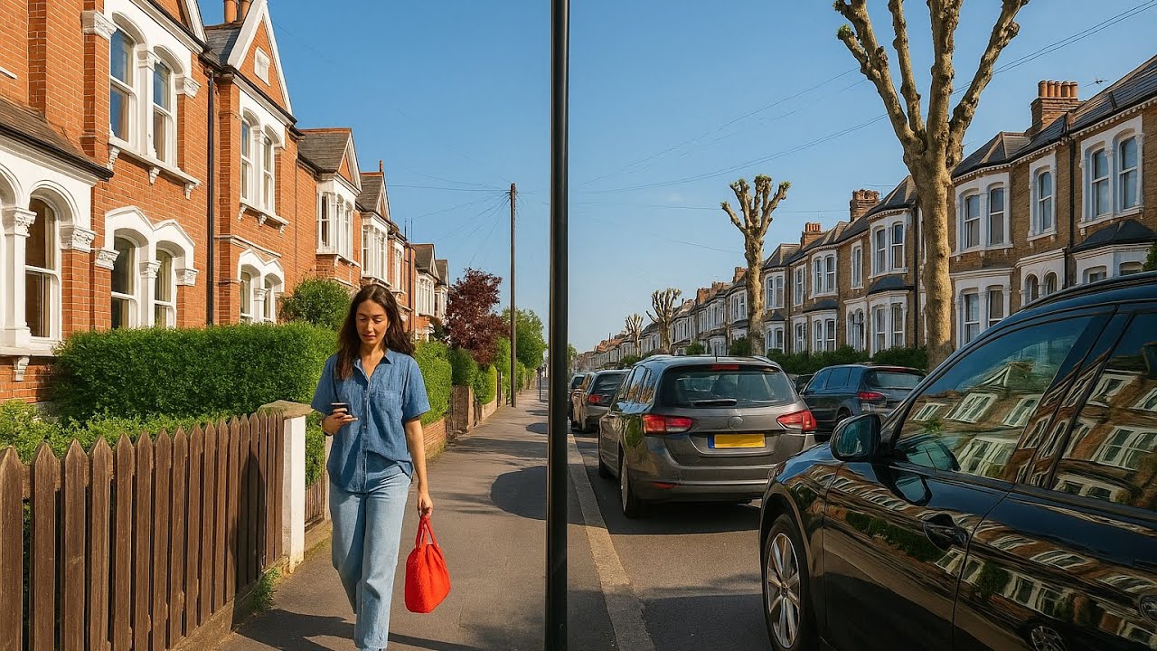 SUMMER EVENING IN LONDON: A WALK THROUGH A PEACEFUL NEIGHBORHOOD