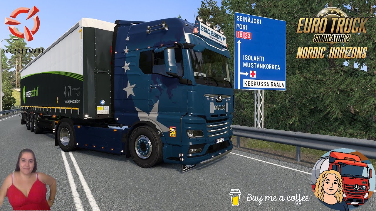 Euro Truck Simulator 2 (1.57) MAN TGX TG3 2020 by SCS Delivery to Finland + DLC's & Mods