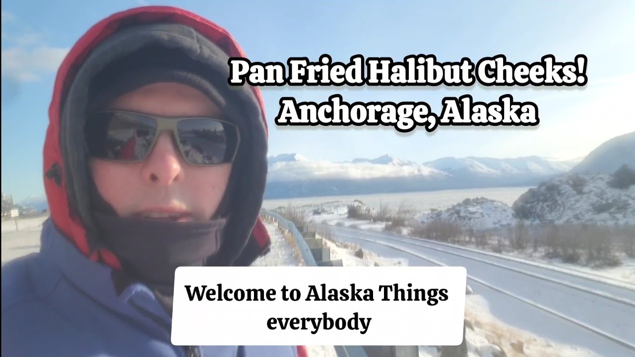 Alaska WINTER COOKOUT! NO BEARS!(0°F/-18°C) Halibut Cheeks! #alaska #travelvlog #adventuretime 