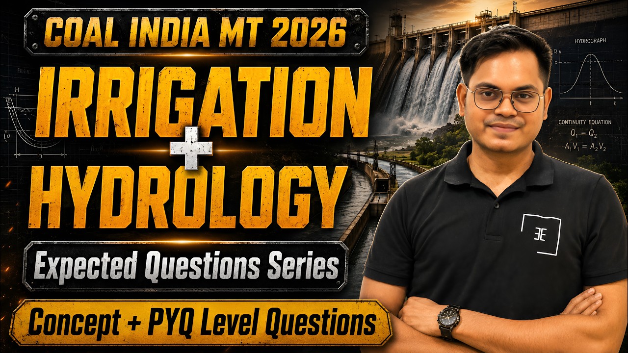 Coal India Recruitment 2026 | Irrigation + Hydrology Expected Questions | CIL MT Civil