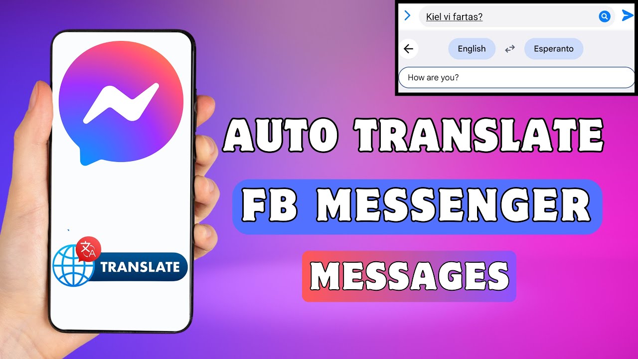 Автоматический перевод сообщений Messenger | Язык перевода Facebook Messenger