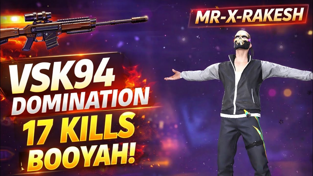 INSANE FREE FIRE CLUTCH 🔥 1v4 Squad Wipe | MR-X-RAKESH #FreeFire#FreeFireMax#SniperGameplay#AWM