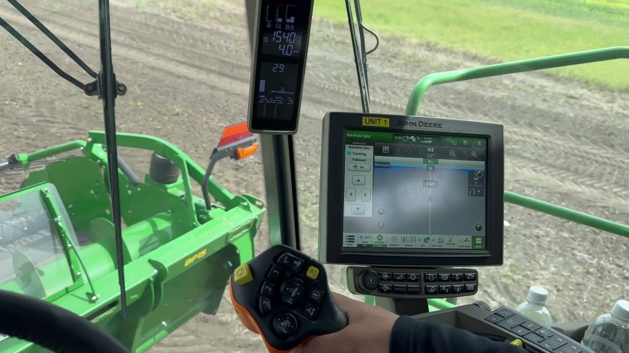 Настройка синхронизации машины и автоматизации поворота John Deere X9 1000